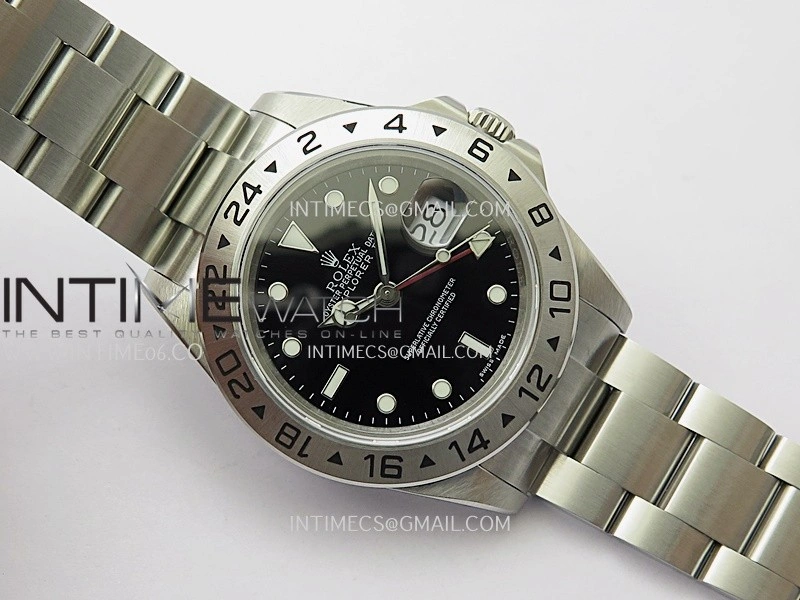 Explorer I 40mm 16570 SS BP Best Edition Black Dial On SS Bracelet Super Clone VR3186