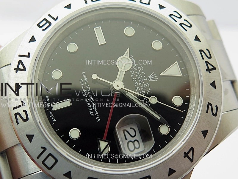 Explorer I 40mm 16570 SS BP Best Edition Black Dial On SS Bracelet Super Clone VR3186