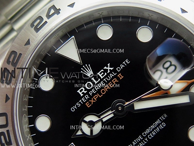 Explorer II 42mm 226570 904L SS ARF 1:1 Best Edition Black Dial on Bracelet SH3285 CHS
