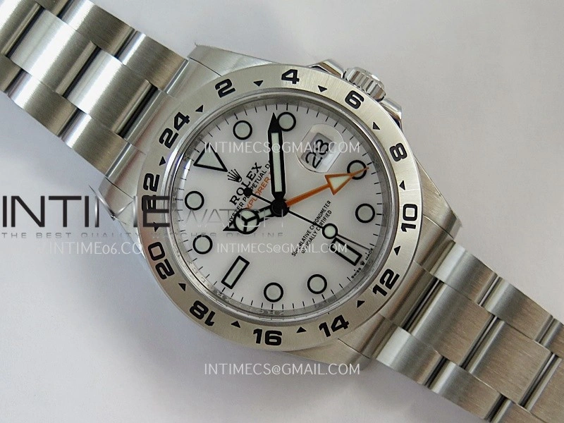 Explorer II 42mm 226570 904L SS ARF 1:1 Best Edition White Dial on Bracelet SH3285 CHS