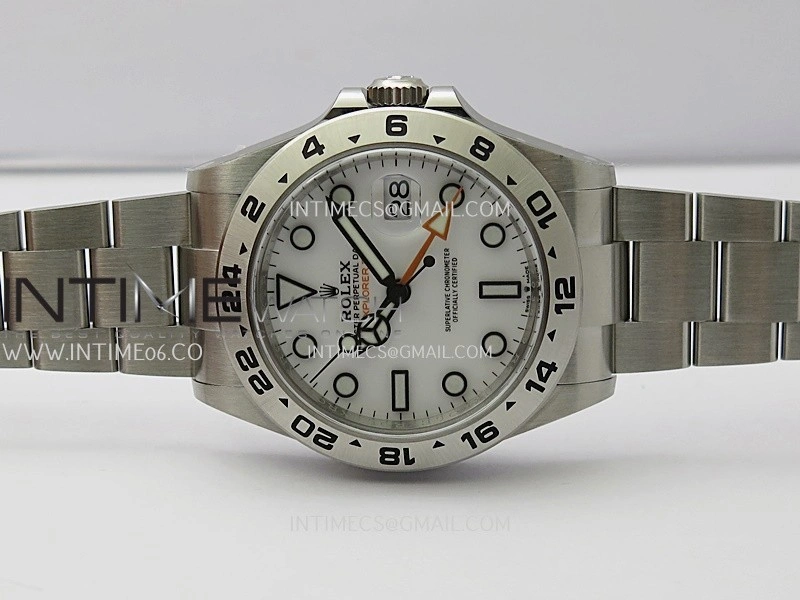 Explorer II 42mm 226570 904L SS ARF 1:1 Best Edition White Dial on Bracelet SH3285 CHS