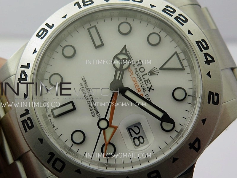 Explorer II 42mm 226570 904L SS ARF 1:1 Best Edition White Dial on Bracelet SH3285 CHS