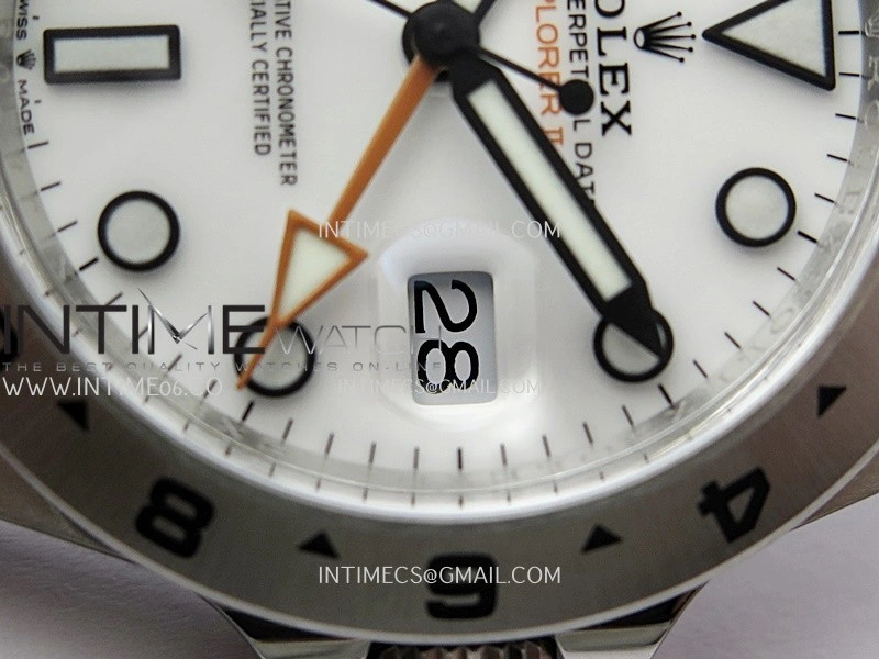 Explorer II 42mm 226570 904L SS ARF 1:1 Best Edition White Dial on Bracelet SH3285 CHS