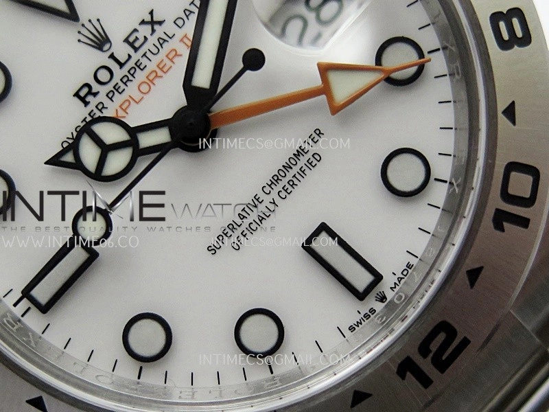 Explorer II 42mm 226570 904L SS ARF 1:1 Best Edition White Dial on Bracelet SH3285 CHS