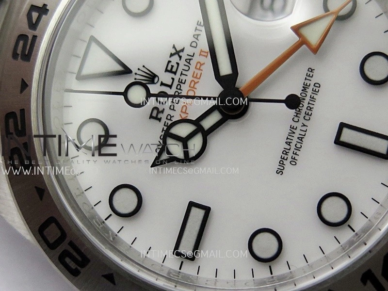 Explorer II 42mm 226570 904L SS ARF 1:1 Best Edition White Dial on Bracelet SH3285 CHS