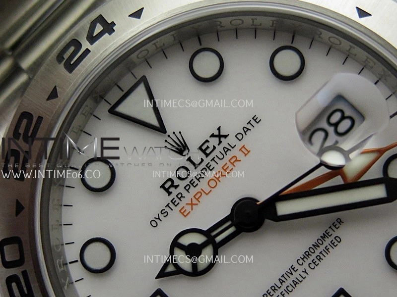 Explorer II 42mm 226570 904L SS ARF 1:1 Best Edition White Dial on Bracelet SH3285 CHS