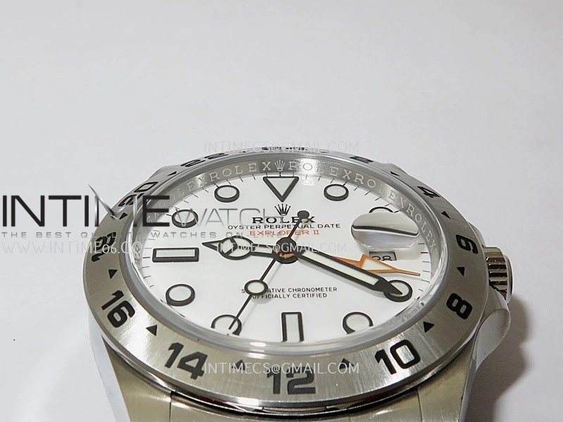 Explorer II 42mm 226570 904L SS ARF 1:1 Best Edition White Dial on Bracelet SH3285 CHS