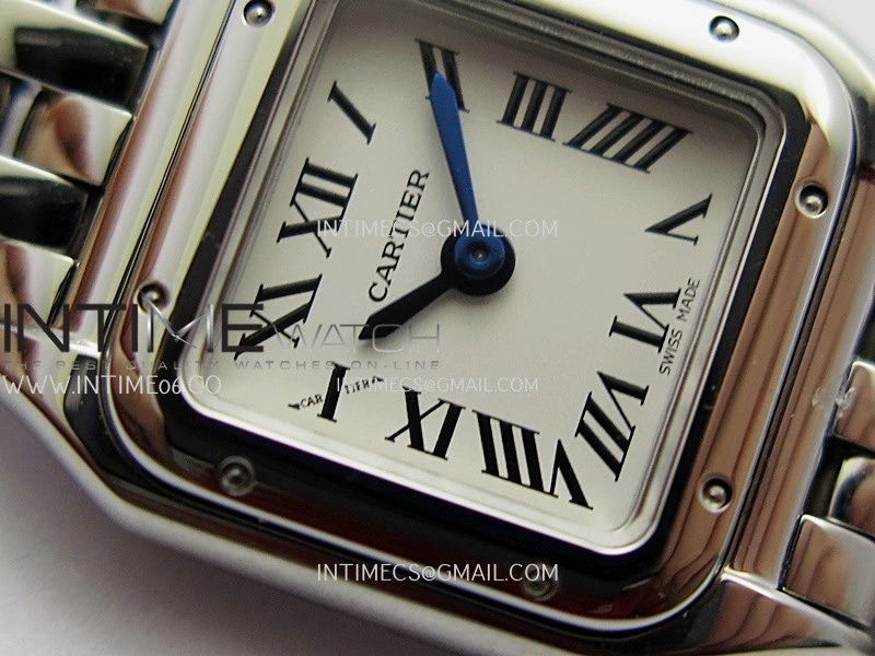 Panthère Secrete Ladies 19mm SS 8848F 1:1 Best Edition White Dial On SS Bracelet Ronda Quartz