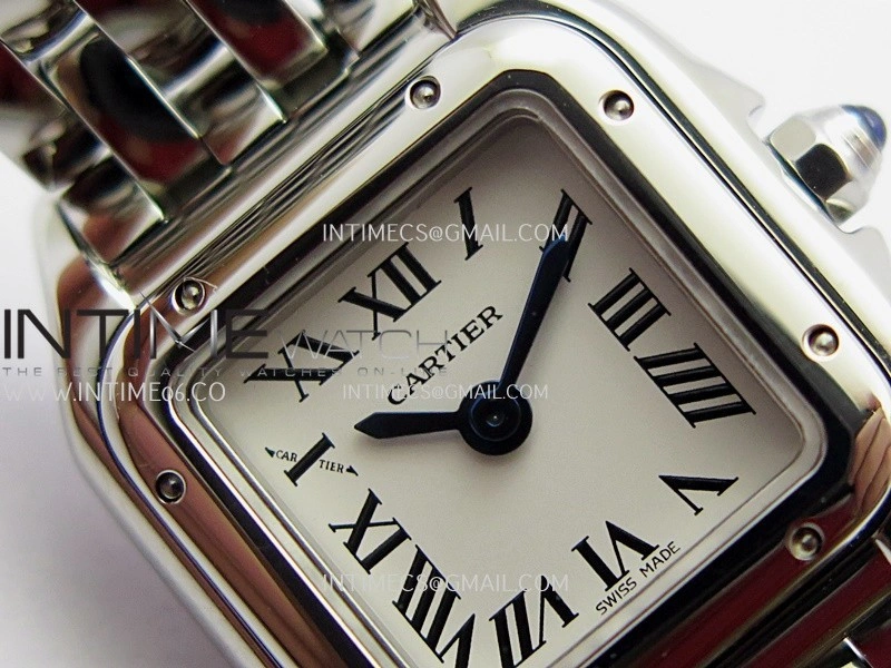 Panthère Secrete Ladies 19mm SS 8848F 1:1 Best Edition White Dial On SS Bracelet Ronda Quartz