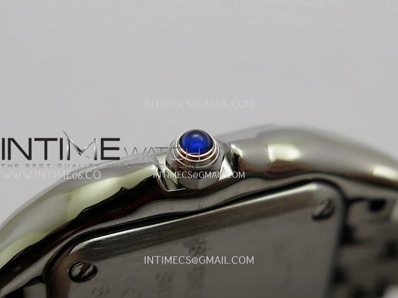 Panthère Secrete Ladies 19mm SS 8848F 1:1 Best Edition White Dial On SS Bracelet Ronda Quartz