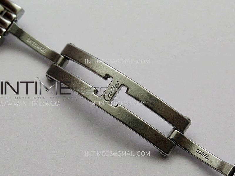Panthère Secrete Ladies 19mm SS 8848F 1:1 Best Edition White Dial On SS Bracelet Ronda Quartz