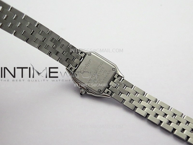 Panthère Secrete Ladies 19mm SS 8848F 1:1 Best Edition White Dial On SS Bracelet Ronda Quartz