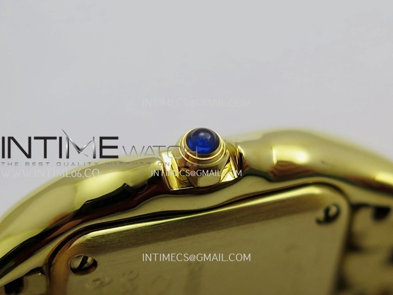Panthère Secrete Ladies 19mm YG 8848F 1:1 Best Edition White Dial On YG Bracelet Ronda Quartz