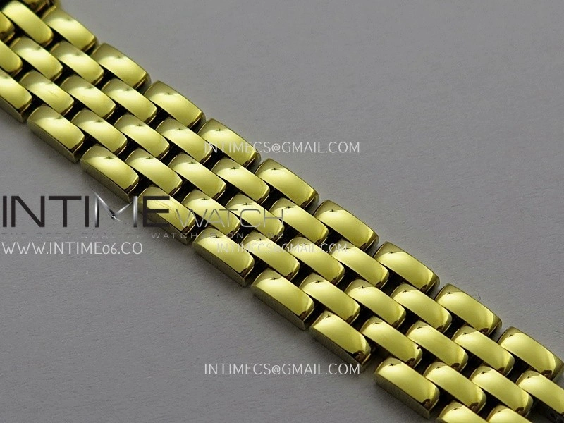 Panthère Secrete Ladies 19mm YG 8848F 1:1 Best Edition White Dial On YG Bracelet Ronda Quartz