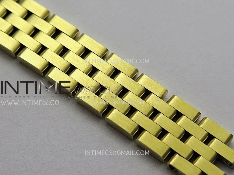 Panthère Secrete Ladies 19mm YG 8848F 1:1 Best Edition White Dial On YG Bracelet Ronda Quartz