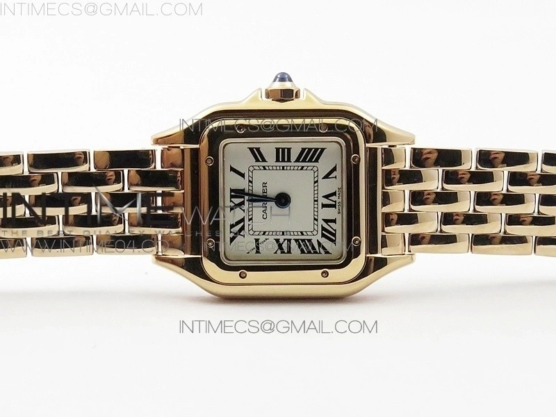 Panthère Secrete Ladies 22mm RG 8848F 1:1 Best Edition White Dial on RG Bracelet Ronda Quartz
