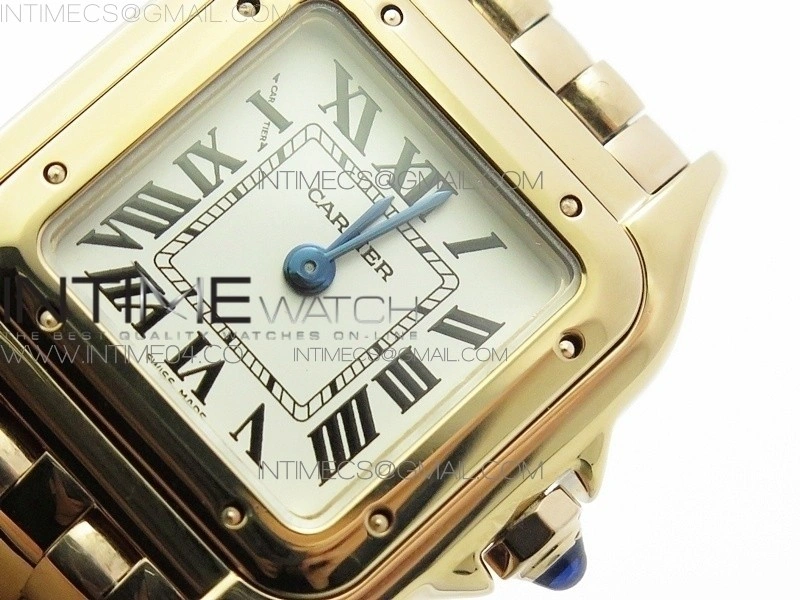 Panthère Secrete Ladies 22mm RG 8848F 1:1 Best Edition White Dial on RG Bracelet Ronda Quartz