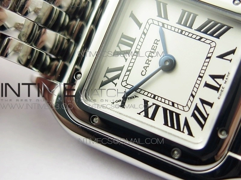 Panthère Secrete Ladies 22mm SS 8848F 1:1 Best Edition White Dial on SS Bracelet Ronda Quartz