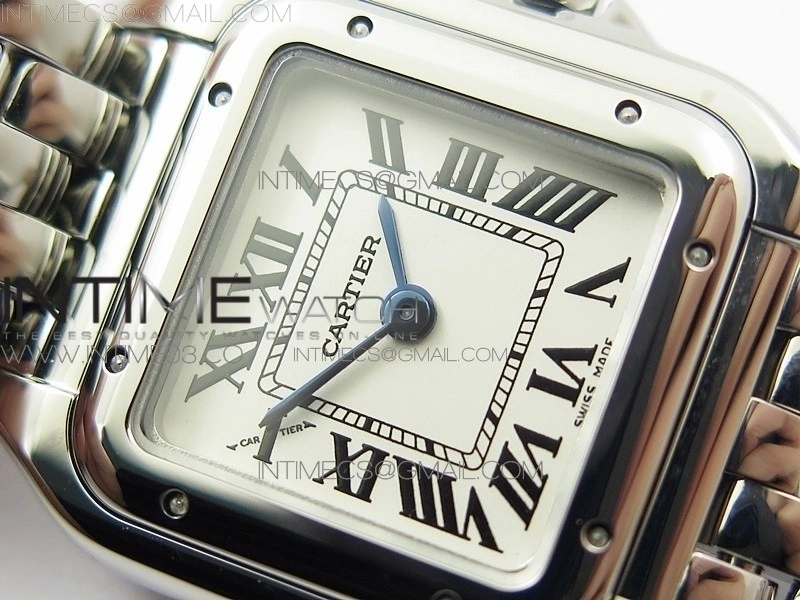 Panthère Secrete Ladies 22mm SS 8848F 1:1 Best Edition White Dial on SS Bracelet Ronda Quartz
