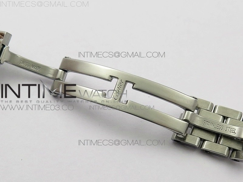 Panthère Secrete Ladies 22mm SS 8848F 1:1 Best Edition White Dial on SS Bracelet Ronda Quartz