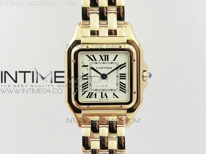 Panthère Secrete Ladies 27mm RG 8848F 1:1 Best Edition White Dial on RG Bracelet Ronda Quartz