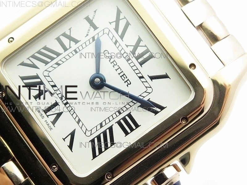 Panthère Secrete Ladies 27mm RG 8848F 1:1 Best Edition White Dial on RG Bracelet Ronda Quartz