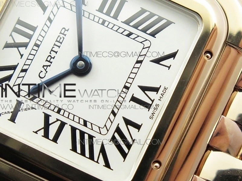 Panthère Secrete Ladies 27mm RG 8848F 1:1 Best Edition White Dial on RG Bracelet Ronda Quartz