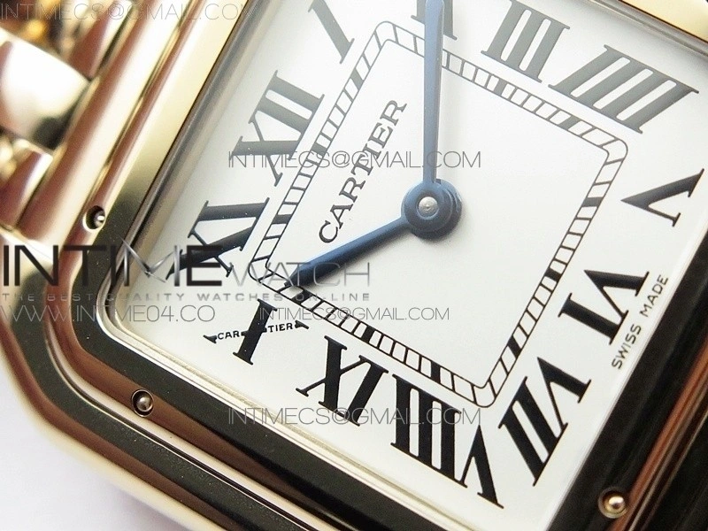 Panthère Secrete Ladies 27mm RG 8848F 1:1 Best Edition White Dial on RG Bracelet Ronda Quartz