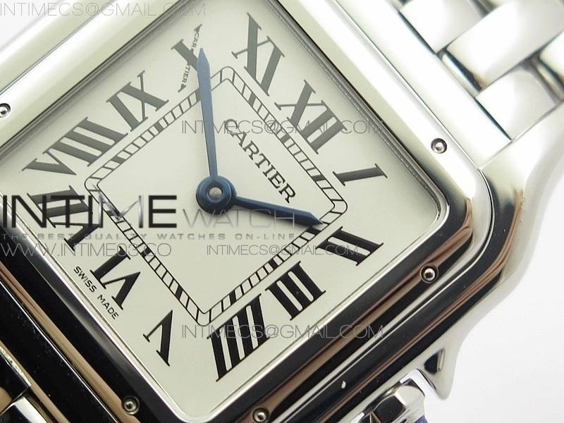 Panthère Secrete Ladies 27mm SS 8848F 1:1 Best Edition White Dial on SS Bracelet Ronda Quartz