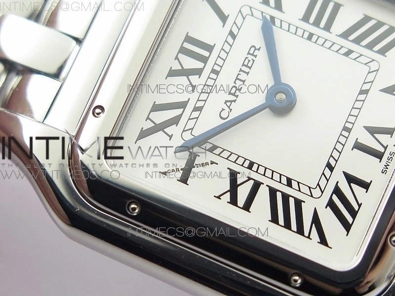 Panthère Secrete Ladies 27mm SS 8848F 1:1 Best Edition White Dial on SS Bracelet Ronda Quartz