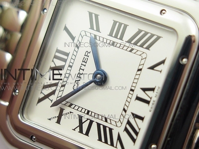 Panthère Secrete Ladies 27mm SS 8848F 1:1 Best Edition White Dial on SS Bracelet Ronda Quartz