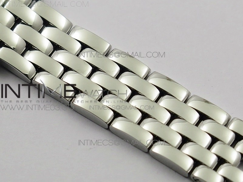 Panthère Secrete Ladies 27mm SS 8848F 1:1 Best Edition White Dial on SS Bracelet Ronda Quartz