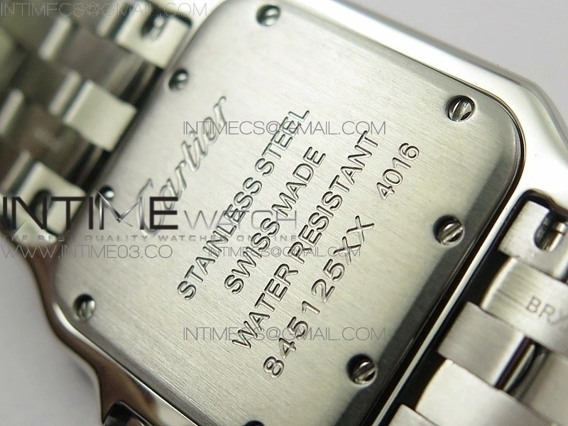Panthère Secrete Ladies 27mm SS 8848F 1:1 Best Edition White Dial on SS Bracelet Ronda Quartz