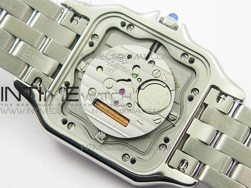 Panthère Secrete Ladies 27mm SS 8848F 1:1 Best Edition White Dial on SS Bracelet Ronda Quartz