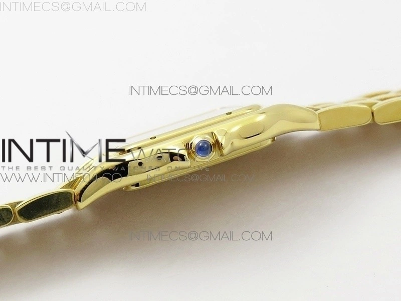 Panthère Secrete Ladies 27mm YG 8848F 1:1 Best Edition White Dial on YG Bracelet Ronda Quartz