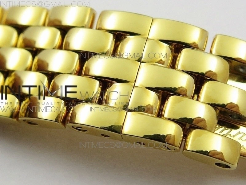 Panthère Secrete Ladies 27mm YG 8848F 1:1 Best Edition White Dial on YG Bracelet Ronda Quartz