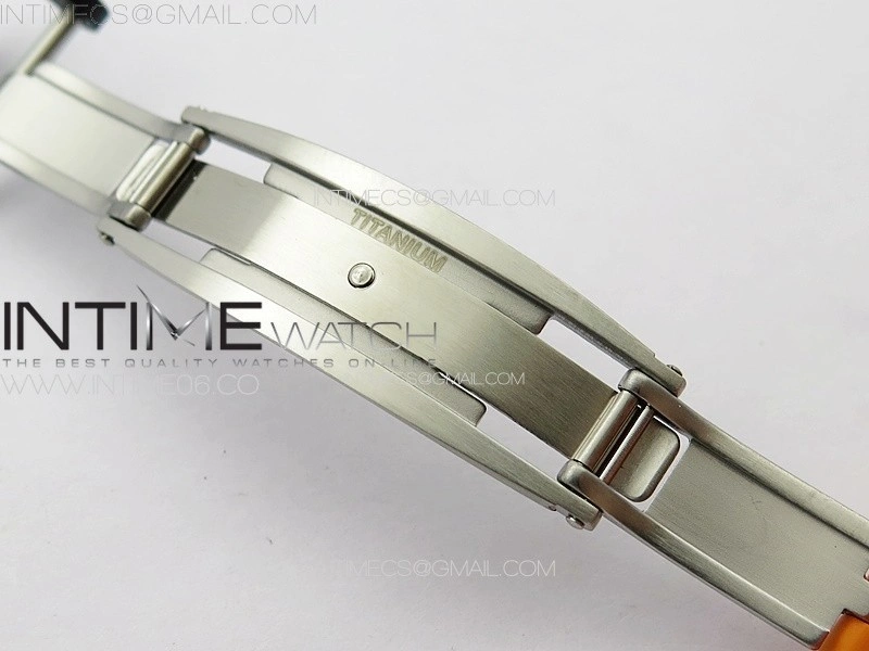 RM035-01 Forged Carbon Case KUF Best Edition Orange Crown on Orange Rubber Strap MIYOTA8215