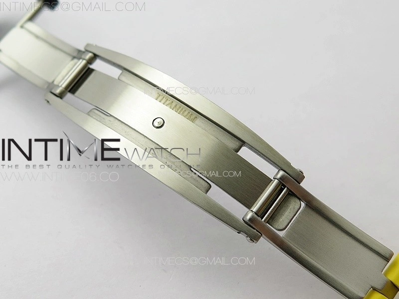 RM035-01 Forged Carbon Case KUF Best Edition Yellow Crown on Yellow Rubber Strap MIYOTA8215