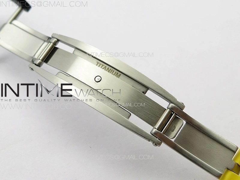 RM035-02 Forged Carbon Case KUF Best Edition Yellow Crown on Yellow Rubber Strap MIYOTA8215