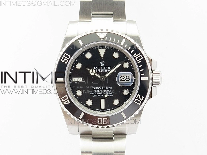 Submariner 116610 LN Black Ceramic VRF Max 904L 1:1 Best Edition on SS Bracelet VR3135