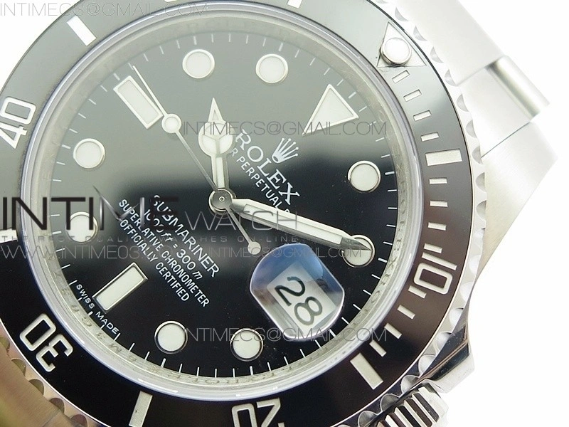 Submariner 116610 LN Black Ceramic VRF Max 904L 1:1 Best Edition on SS Bracelet VR3135