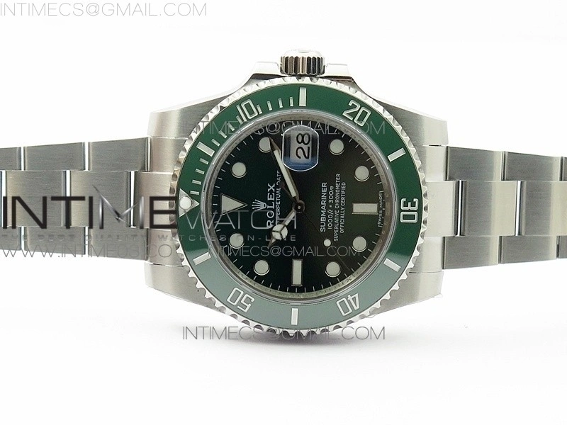 Submariner 116610 LV Green Ceramic VRF Max 904L 1:1 Best Edition on SS Bracelet VR3135