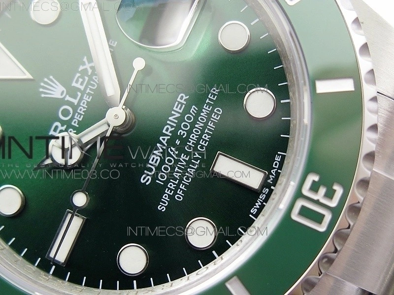 Submariner 116610 LV Green Ceramic VRF Max 904L 1:1 Best Edition on SS Bracelet VR3135