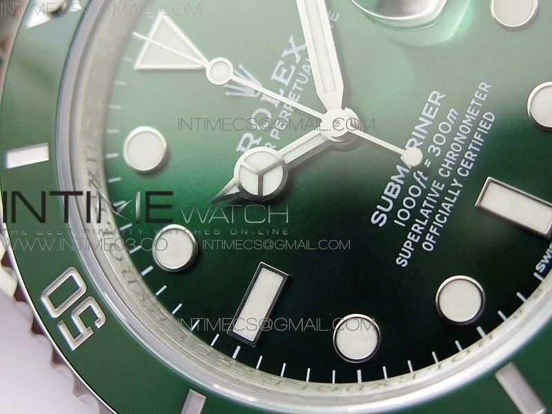 Submariner 116610 LV Green Ceramic VRF Max 904L 1:1 Best Edition on SS Bracelet VR3135