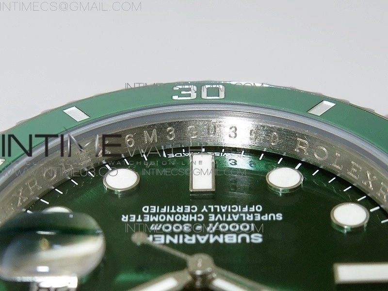 Submariner 116610 LV Green Ceramic VRF Max 904L 1:1 Best Edition on SS Bracelet VR3135