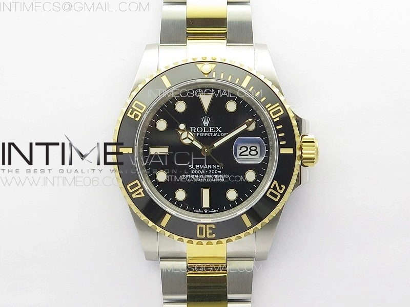 Submariner 41mm 126613 LN SS YG 3EF 1:1 Best Edition Black Dial on SS YG Bracelet VR3235