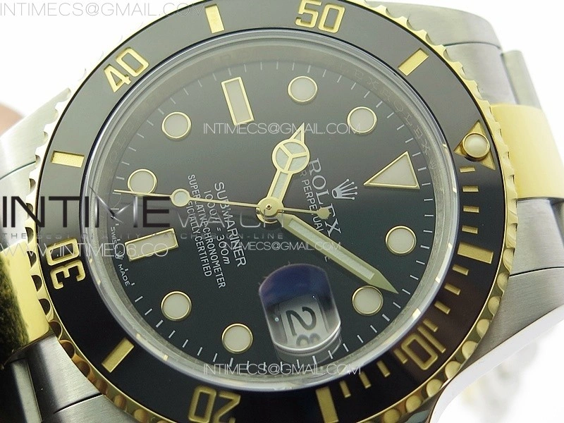 Submariner 41mm 126613 LN SS YG 3EF 1:1 Best Edition Black Dial on SS YG Bracelet VR3235