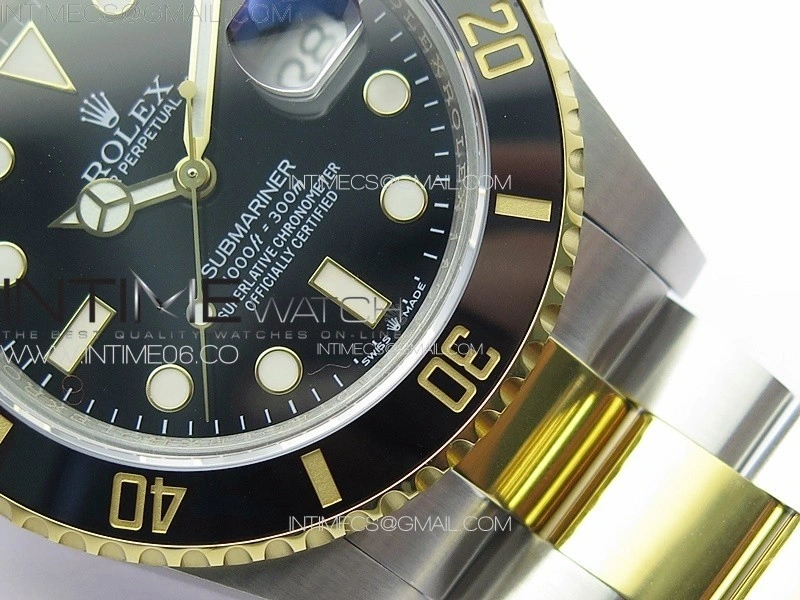 Submariner 41mm 126613 LN SS YG 3EF 1:1 Best Edition Black Dial on SS YG Bracelet VR3235