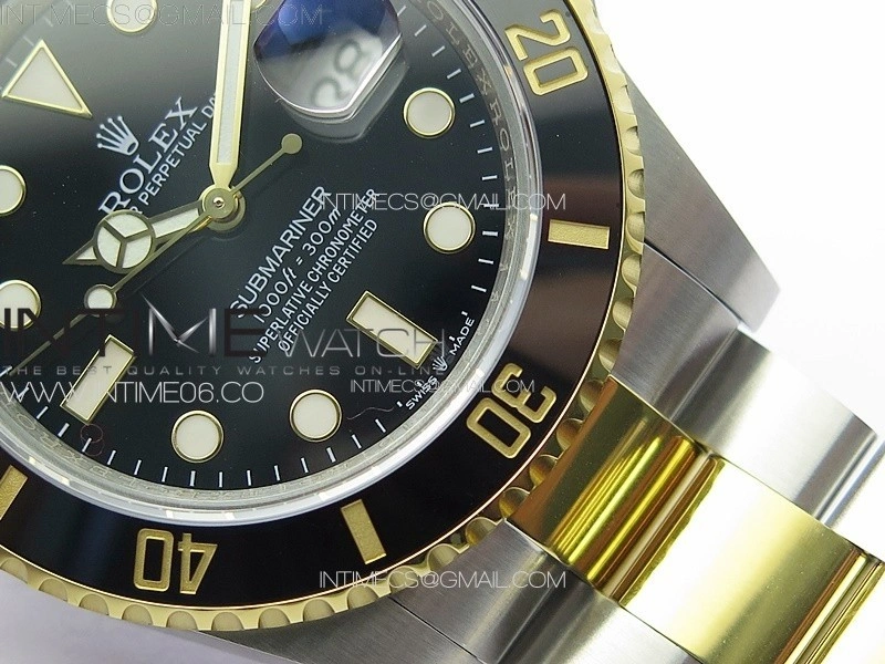 Submariner 41mm 126613 LN SS YG 3EF 1:1 Best Edition Black Dial on SS YG Bracelet VR3235