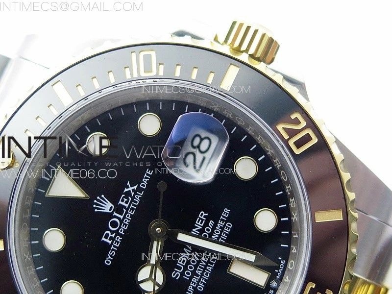 Submariner 41mm 126613 LN SS YG 3EF 1:1 Best Edition Black Dial on SS YG Bracelet VR3235